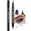 evpct 1Pcs Blue Colored Winged Eyeliners Stamp, Blue Moon Face Stamps Makeup Eyeliner Eye Stamp Liners Tool Set Kit for Women Waterproof, Wing Eyeliner Stamp Figures Tool Wingliner Shapes, 06# view 1