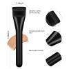 BEAUTYFACTOR Flat Foundation Brush,Korean Makeup Brush Spatula Facial Brush for Liquid Foundation,Premium Face Makeup Brush for Blending Cream (Black) view 2
