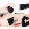 BEAUTYFACTOR Flat Foundation Brush,Korean Makeup Brush Spatula Facial Brush for Liquid Foundation,Premium Face Makeup Brush for Blending Cream (Black) view 4