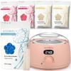 KOTAMU Waxing Kit Pink Digital for Women Men At-Home Hair Removal with 1LB Coarse Hair Formula Blue Wax Beads, Target at Bikini, Brazilian, Face, Underarms, Chest view 1