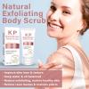 EFINITYER Exfoliating Body Scrub, Keratosis Pilaris Treatment, Body Scrub Exfoliator, Bump Eraser Body Scrub for women, Natural Body Scrub for Strawberry Legs, Skin-Friendly, Safe Formula, Pink&White view 2