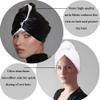 Bsofter Microfiber Hair Towel Wrap for Women - Anti Frizz Satin Hair Wrap Towels,Super Absorbent Wet Hair Towel Wrap,Hair Towel for Curly Hair,Satin Hair Wrap for Sleeping view 4