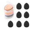 7Pcs Black Mini Finger Puff, Mini Finger Makeup Puff Mini Triangle Makeup Puff Soft Beauty Makeup Tools for Foundation, Repair Cream,Face,Makeup Blenders and Sponges view 1