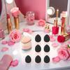 7Pcs Black Mini Finger Puff, Mini Finger Makeup Puff Mini Triangle Makeup Puff Soft Beauty Makeup Tools for Foundation, Repair Cream,Face,Makeup Blenders and Sponges view 3
