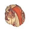 Lovely Young Couple Shower Cap for Women Men Waterproof Hair Cap with Elastic Band Double Layered Bath Caps Reusable Bathing Shower Caps for all Hair Types view 2