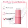 Cream Blush Stick, Natural Glow Finish Looking, Hydrating Lightweight Shiny Long Wearing Blendable Blush for Cheeks & Lips (#2 Cream, 1 PC) view 4