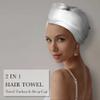 Chloven Satin Microfiber Hair Towel Wrap - Quick Dry & Frizz-Free Plopping Towel for Wet, Long & Curly Hair view 3