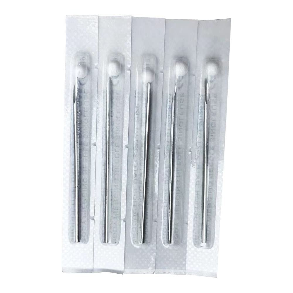 LYXPEIJIAN 16G 100 Pieces Body Ear Navel Nose Lip Nipple Piercing Needles, Tattoo Supplies, As shown in the figure