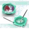 Foldable Silicone Makeup Brush Cleaner Pad Bowl, YalsFTY Portable Mat Scrubber Cleaning Tool for Makeup Brushes (Green) view 2