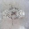 Antique silver or rose gold crystal hair clip clamp barrettes bridal (Crystal option: With crystals, Primary color: Rose gold/copper) view 3