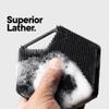 TOOLETRIES Body Scrubber 2.0 & Shower Hook - Silicone Scrubber for Cleaning and Exfoliating with Storage Hook - Extra Long Bristles with Ergonomic Handle, Long-Lasting & Easy to Clean view 3
