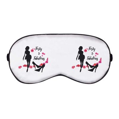 Azeeda 'Forty and Fabulous' Sleep/Travel Eye Mask (EY00023496)