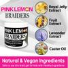 PINK LEMON Braiding Gel (5 oz) - Maximum Hold, No Flaking, Long Lasting Hold, High Shine. For Micro, Inter, Dread, Faux, Loc, Twist, Braid, Edge. view 3