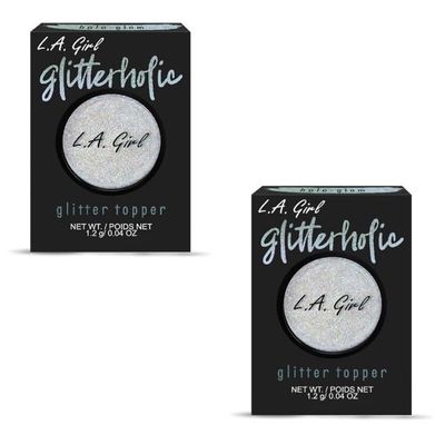 Pack of 2 L.A. Girl Glitterholic Glitter Topper, Holo-Glam GGP451