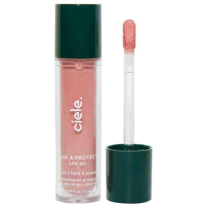 ciele blush & PROTECT SPF 50+ hydrating liquid blush - Behati (dusty rose)