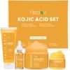 Kojic Acid Skincare Set  Kojic Soap Cleanser, Exfoliating Body Scrub, Face Cream & Brightening Facial Serum  Skin Brightening Hyperpigmentation Treatment, Dark Spot Corrector  with Turmeric Papaya view 1