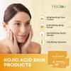 Kojic Acid Skincare Set  Kojic Soap Cleanser, Exfoliating Body Scrub, Face Cream & Brightening Facial Serum  Skin Brightening Hyperpigmentation Treatment, Dark Spot Corrector  with Turmeric Papaya view 2