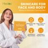 Kojic Acid Skincare Set  Kojic Soap Cleanser, Exfoliating Body Scrub, Face Cream & Brightening Facial Serum  Skin Brightening Hyperpigmentation Treatment, Dark Spot Corrector  with Turmeric Papaya view 3
