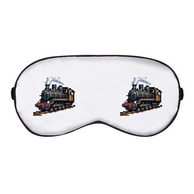 Azeeda 'Steam-Powered Locomotive Train Pixel Art ' Sleep/Travel Eye Mask (EY00021095)