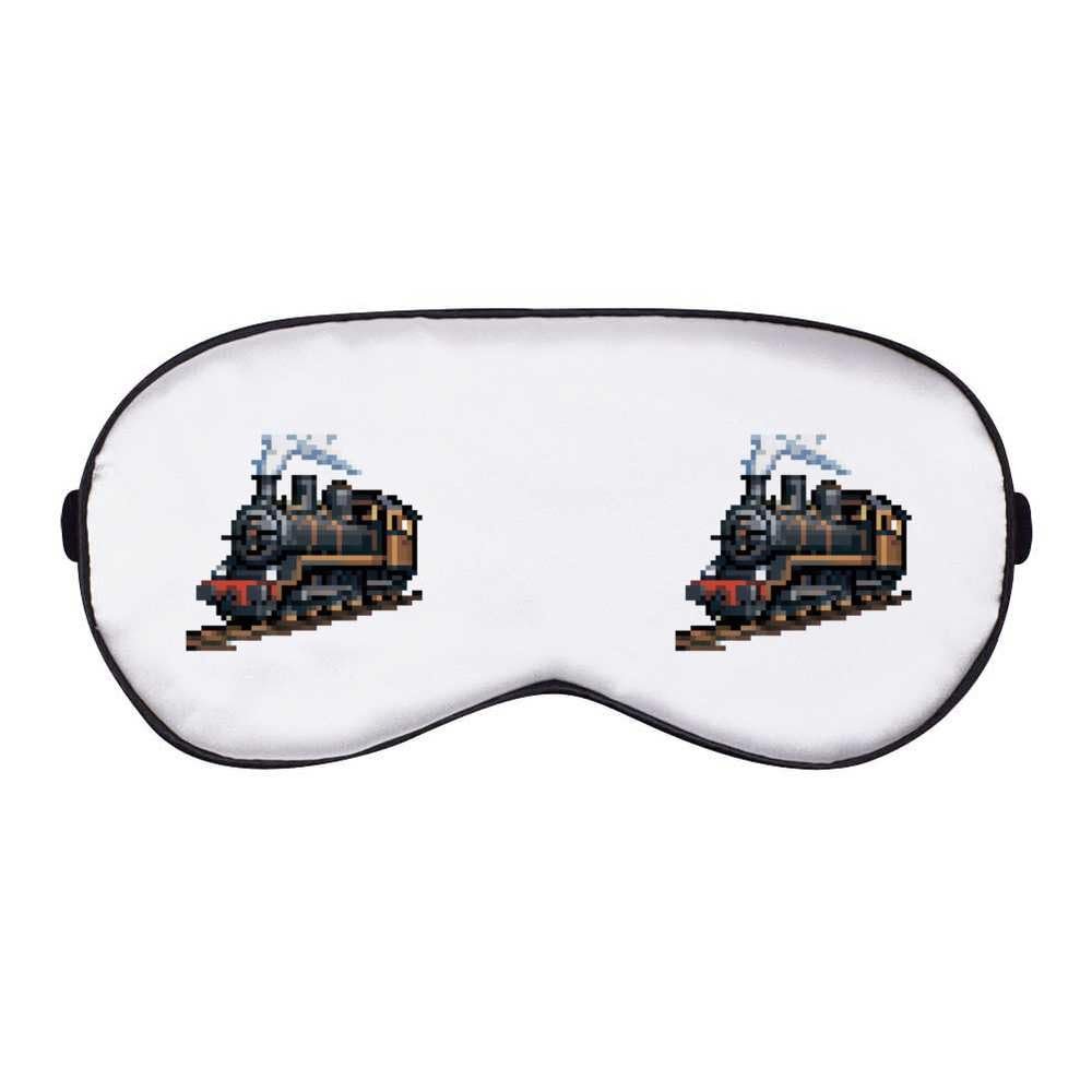 Azeeda 'Steam-Powered Locomotive Train Pixel Art ' Sleep/Travel Eye Mask (EY00021095)