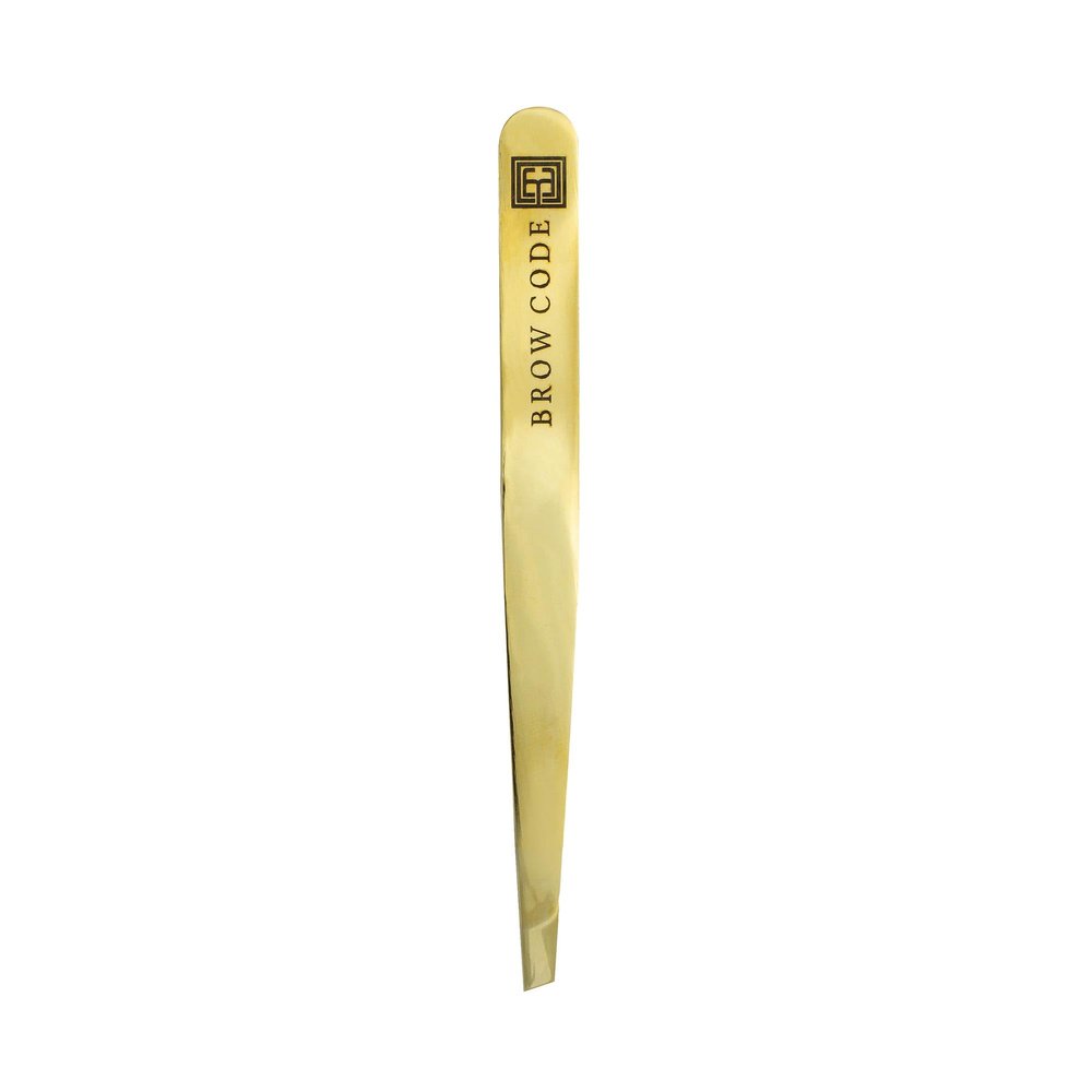 Brow Code 100% Stainless Steel Professional Eyebrow Tweezers  Slant Tweezers/Pointed Tweezers  Precision Hair Removal: Pluck, Shape & Style  Anti-Rust, Slanted