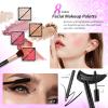 Color Nymph Girls Makeup Kits for Teen, Beginner Makeup Kit For Girls Non Toxic Makeup Set w/Train Case 24pcs Cosmetics Eyeshadow Lipstick Lipgloss Blush Mascara Eyeliner For Tweens Girl/Lady view 3