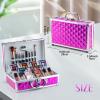 Color Nymph Girls Makeup Kits for Teen, Beginner Makeup Kit For Girls Non Toxic Makeup Set w/Train Case 24pcs Cosmetics Eyeshadow Lipstick Lipgloss Blush Mascara Eyeliner For Tweens Girl/Lady view 4