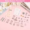 164PCS Body Septum Piercing Kit with 14G/16G/18G/20G Piercing Needles Piercing Jewelry and Tools for Ear Nose Belly Button Nipple Lip Cartilage Eyebrow Tongue Navel Piercing Kit for All Piercings view 3