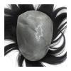 Toupee Toupee for Men Human Hair Wigs Durable Male Hair Prosthesis Full PU Super Thin 0.04-0.06mm Skin Mens Toupee Hair Replacement System #1B Off Black Mens Wigs ( Color : Straight 1B 130% , Size : 6 view 1