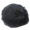 Toupee Toupee for Men Human Hair Wigs Durable Male Hair Prosthesis Full PU Super Thin 0.04-0.06mm Skin Mens Toupee Hair Replacement System #1B Off Black Mens Wigs ( Color : Straight 1B 130% , Size : 6 view 2