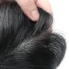 Toupee Toupee for Men Human Hair Wigs Durable Male Hair Prosthesis Full PU Super Thin 0.04-0.06mm Skin Mens Toupee Hair Replacement System #1B Off Black Mens Wigs ( Color : Straight 1B 130% , Size : 6 view 3