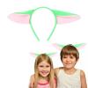 GAFATORY Alien Ears Headband Animal Ears and Horns Headband Adult Plush Cute Ears Headbands Halloween Christmas Festival Theme Party Animal Cosplay Costume Green Headbands for Women view 1