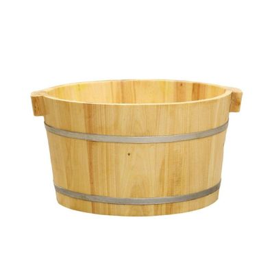 GenSDH Foot Tub Wooden Foot Basin Solid Wood Foot Soaking Barrel Bucket,Foot Soaking Tub,Foot Wash Basin for Foot Bath,Foot Spa Bucket Foot Bath Wooden Bucket Foot Spa Household Wash Ba