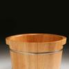 GenSDH Foot Tub Wooden Foot Basin Foot Tub Spa/Bath/Bucket with Handle and Home Soaking Basin Oak Wood Acupuncture Points Massage Foot Bath Wooden Bucket Foot Spa Household Wash Ba view 4
