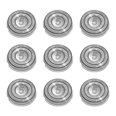 9 Pack SH50 Replacement Head Compatible with Philips Norelco Series 5000 Upgraded SH50 Compatibility Double blades for norelco 5000 replacement heads.