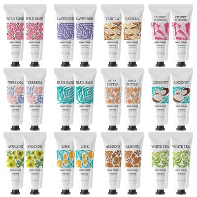 24 Pack Hand Cream Gifts Set for Women, Hand Lotion Travel Size Hand Cream Bulk, Mini Moisturizer Hand Lotion for Dry Cracked Hands, Bridesmaid Gifts, Nurse Teacher Appreciation Gifts, Party Favors