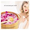 BMPAALN Solid Wood Foot Tub, Foot Baths Wood Foot Tub, Wooden Foot Basin Foot Massagers Pedicure Basin Oak Foot Bath Barrel Foot Massage Foot Barrel view 2