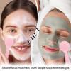 Amabro Silicone Manual Facial Cleansing Brush Skin Friendly Face Cleaning Scrubber Silicone Face Scrubber Exfoliating Brush for Exfoliating, Massaging, Remove Blackheads, Makeup Skincare Removal view 2