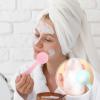 Amabro Silicone Manual Facial Cleansing Brush Skin Friendly Face Cleaning Scrubber Silicone Face Scrubber Exfoliating Brush for Exfoliating, Massaging, Remove Blackheads, Makeup Skincare Removal view 3