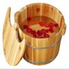 BMPAALN Solid Wood Foot Tub, Foot Baths Wood Foot Tub, Wooden Foot Basin Foot Massage Spa for Home,Relax Pedicure Foot Bath,Foot and Leg Spa for Adults,Large Foot Bath Spa Tub, view 1