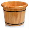BMPAALN Solid Wood Foot Tub, Foot Baths Wood Foot Tub, Wooden Foot Basin Foot Bath Basin Wooden Foot Basin Bucket Foot Barrels Massage Beads Foot Tub Foot Bath Barrel Wood,, Green view 2