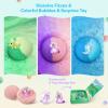 Bath Bombs for Kids with Toys Inside - 24 Pack Kids Bath Bombs with Glow in The Dark Surprise Toys Inside, Natural Organic Bubble Bath Fizzy, Valentines Day Gifts for Kid Girls Boys, Birthday Gifts view 4