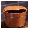 BMPAALN Solid Wood Foot Tub, Foot Baths Wood Foot Tub, Foot Tub Wooden Foot Basin Wood Bucket for Pedicure,Foot Basin for Adults,Foot Tub for Soaking Feet,Foot Bath Spa Tub, view 2