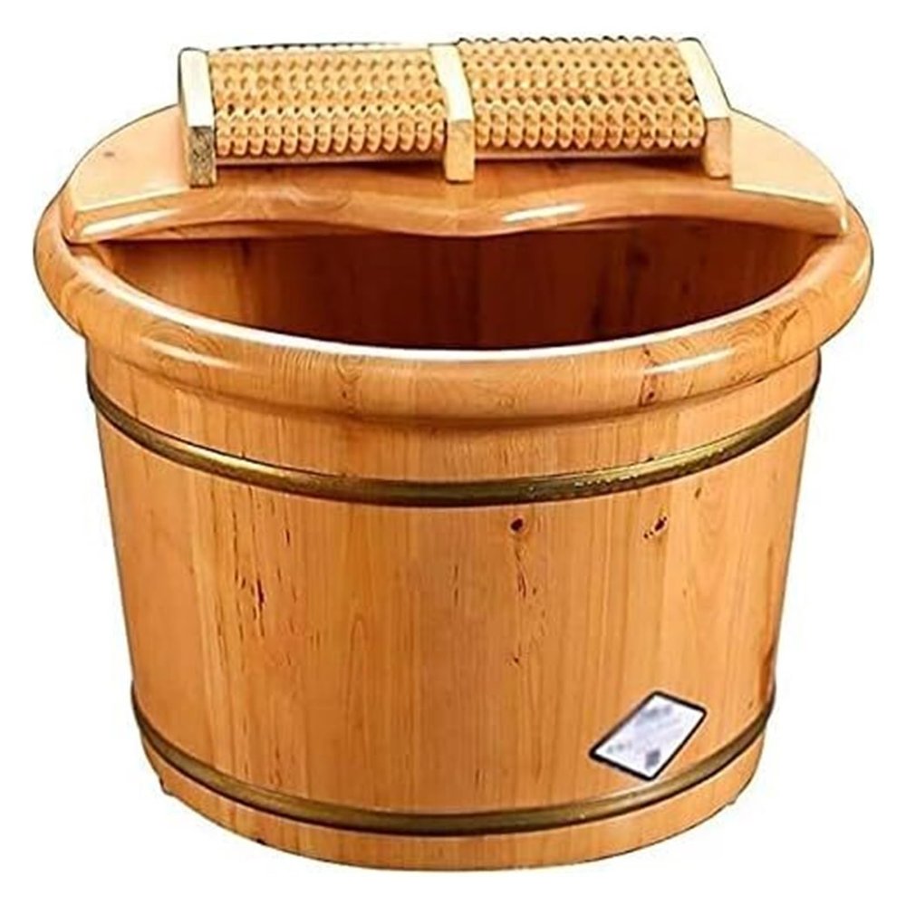 BMPAALN Solid Wood Foot Tub, Foot Baths Wood Foot Tub, Foot Tub Wooden Foot Basin Wood Foot Bucket for Soaking Feet Wooden Foot Basin Pedicure Basin Wooden Foot Bath Bucket