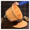 BMPAALN Solid Wood Foot Tub, Foot Baths Wood Foot Tub, Foot Tub Wooden Foot Basin Wood Foot Bucket for Soaking Feet Wooden Foot Basin Pedicure Basin Wooden Foot Bath Bucket view 2