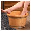 BMPAALN Solid Wood Foot Tub, Foot Baths Wood Foot Tub, Foot Tub Wooden Foot Basin Wood Foot Bucket for Soaking Feet Wooden Foot Basin Pedicure Basin Wooden Foot Bath Bucket view 4