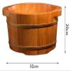 BMPAALN Solid Wood Foot Tub, Foot Baths Wood Foot Tub, Wooden Foot Basin Wooden Foot Basin,Pedicure Bowl Spa Massage Oak Foot Bath Barre, view 2