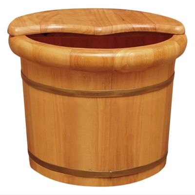 BMPAALN Solid Wood Foot Tub, Foot Baths Wood Foot Tub, Wooden Foot Basin Relax Pedicure Foot Bath,Foot and Leg Spa for Adults,Large Foot Bath Spa Tub, (Color : Multi-Colored, Size : B)