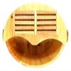BMPAALN Solid Wood Foot Tub, Foot Baths Wood Foot Tub, Wooden Foot Basin Wooden Foot Bath Barrel Pedicure Basin Household Soaking Feet with Lid Massagers view 1