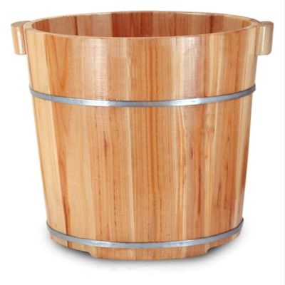BMPAALN Solid Wood Foot Tub, Foot Baths Wood Foot Tub, Foot Tub Wooden Foot Basin Foot Massage Spa for Home,Relax Pedicure Foot Bath,